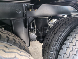 Semi-remorque en acier de type U à 4 essieux de 50 tonnes avec benne basculante à charbon, fabriquée en Chine par un producteur professionnel de remorques de camions. - Product Image 5