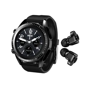 Новые спортивные мужские Смарт-часы T10 TWS с гарнитурой, 2 в 1, мониторинг скорости, наушники, звонки, музыка, Смарт-часы для Android, IOS