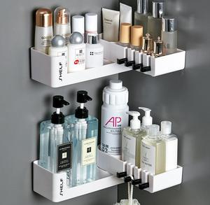 Bathroom Rack Organizer Bathroom New Bathroom Rotating Storage Towel Holders Rack Organizer Wall Kitchen Storage Organization Shelf With 4 Hooks