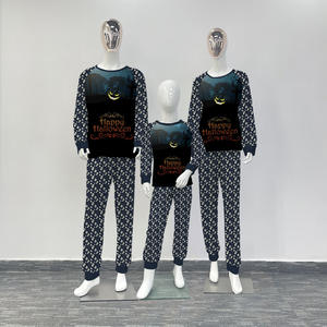 Новинка: Комплект для родителей и детей на Хэллоуин — футболки с длинным рукавом и принтом «Тыквенный головной убор» - Product Image 5