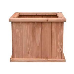 Vente flash - Jardinières carrées en bois de style classique, revêtement poudré, boîte <span class=keywords><strong>à</strong></span> fleurs en bois massif, taille personnalisée, multicolores - Product Image 3
