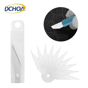 Yardımcı bıçak değiştirme için DCHOA araç Wrap kesici bıçakları SK5 karbon çelik Exacto bıçakları