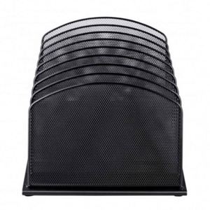 Metal Mesh 8 Tier Vertical Desktop <b>File</b> <b>Organizer</b> Powder Coat Finish Durable Steel Mesh Construction Metal Desk <b>Organizer</b> - Product Image 3