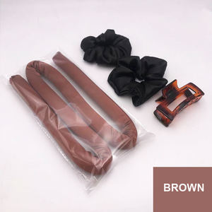 Beauty Ins Luxury 100% Pure Mulberry Silk Hair Sticks Cinta de rodillo de pelo flexible con Scrunchie Venta caliente Rizador de pelo sin calor - Product Image 1