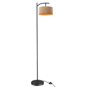 <span class=keywords><strong>Lampadaire</strong></span> en corde de chanvre <span class=keywords><strong>d</strong></span>'<span class=keywords><strong>angle</strong></span> rétro de ferme rurale américaine - Product Image 1