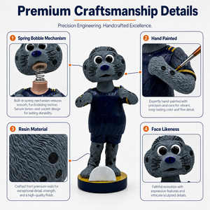 Mascotte Personalizzata di Leone Marino Realistica, Statuetta Dipinta a Mano, Souvenir Sportivo, Scultura in Resina, Regalo Aziendale - Product Image 4