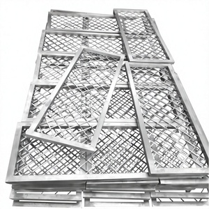 Rete in acciaio microporosa <span class=keywords><strong>a</strong></span> diamante ZhihangSmall, rete per altoparlanti, filtro in lamiera di alluminio per cappa aspirante, rete in lamiera stirata - Product Image 2