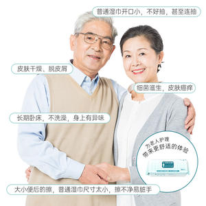 เอชแอล แคร์ คลีนนิ่ง ทิชชู่เปียก 80 ชิ้น ปราศจากแอลกอฮอล์ สำหรับผู้สูงอายุ ผู้ป่วยติดเตียง ผ้าเช็ดทำความสะอาดสุขอนามัย - Product Image 4