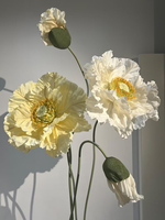 L-GF décoration de scène de fond de fête de mariage personnalisée grande fleur papier soie fleurs géantes artificielles