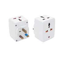 Adaptateur universel carré 13A avec fusible, prise britannique BS, adaptateur de voyage, adaptateur mural, adaptateur universel 3 voies, électrique