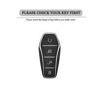 Étui de protection en cuir et métal pour clé de voiture BYD Song Plus Atto 3 Seal U QIN DMI Han EV Dolphin Yuan Pro Tang - Accessoires automobiles