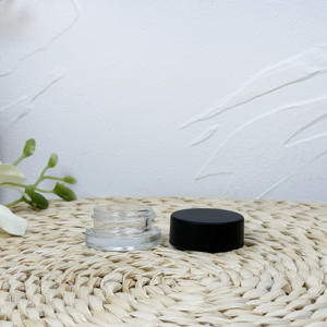 1oz 1g 3.5g 7g 14g <b>Glass</b> Jars Childproof <b>Container</b> with Black CR <b>Lids</b> - Product Image 4