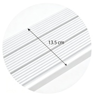 Échelle pliante en acier en forme de A à 4 marches, avec marches larges antidérapantes en aluminium et porte-outils, capacité 150 kg, conforme EN 131, idéale pour les hôtels