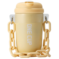 Bouteille d'eau isotherme en acier inoxydable Olerd 480 ml avec sangle, option logo personnalisé, gobelet thermique pour les voyages et la salle de sport