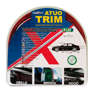 Atuo Trim Red 6M Car Styling <b>Strip</b> With Adhesive Back For Grille Mirror Hood - Product Image 2