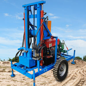 Foreuse hydraulique rotative mobile à essence pour puits d'eau, profondeur 40m, diamètre 150mm - Product Image 1