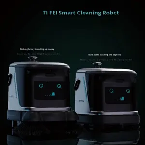 Commercial Industrial Floor <b>Cleaning</b> Robot for Factory Mall & Workshop-Sweeping <b>Mopping</b> Dust Pusher - Product Image 3