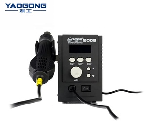 Estación <span class=keywords><strong>de</strong></span> Aire Caliente 700W con Pantalla Digital LED, Estación <span class=keywords><strong>de</strong></span> Retrabajo SMD <span class=keywords><strong>BGA</strong></span> con Pistola <span class=keywords><strong>de</strong></span> Calor <span class=keywords><strong>de</strong></span> Viento Suave 110V 220V para Reparación <span class=keywords><strong>de</strong></span> Placas Base <span class=keywords><strong>de</strong></span> iPhone - Product Image 4