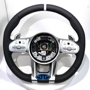 Volante de Cuero <span class=keywords><strong>Mercedes</strong></span> Benz AMG para W117 W176 W177 W203 W204 W205 W211 W212 W213 W218 C43 C63 C200 C300 - Product Image 1