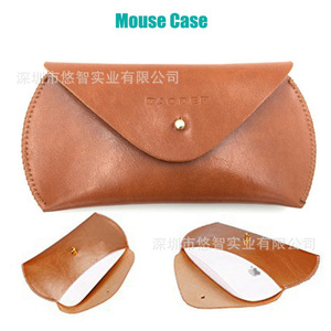 Customized PU leather <b>tablet</b> case, four-piece storage <b>bag</b>, mouse <b>bag</b>, combination set. - Product Image 2