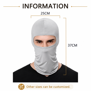 Passamontagna in Seta Personalizzato con Logo, Traspirante e Antivento, per Ciclismo, Moto, Sci e Sport all'Aperto, Produzione OEM all'Ingrosso - Product Image 3