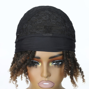 Nouvelle Arrivée Perruque Synthétique Femme, Coiffure Complète, Dreadlocks Africaines, Bandeau en Soie Glacée, Petites Boucles à Visser, Volume Rose - Product Image 3