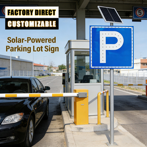 Gran oferta, señal de advertencia de tráfico intermitente de seguridad vial de calle <span class=keywords><strong>Led</strong></span> de alta visibilidad de energía Solar personalizada - Product Image 1