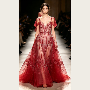 Tissu en dentelle de tulle <span class=keywords><strong>à</strong></span> sequins perlés tissé métallique style Art Déco G4097, 100 % polyester, 8 couleurs, pour robes de soirée Charleston des années 20 pour filles - Product Image 2
