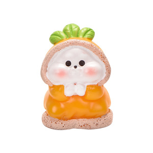 ตุ๊กตากระต่ายคู่น่ารักทิวทัศน์ตุ๊กตากระต่ายสีขาวตกแต่งสวนแบบทำมืออุปกรณ์ตกแต่งเรซิ่นขนาดเล็ก - Product Image 1