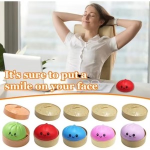 Jouets anti-stress en TPR écologiques et mignons en forme de dumplings, boîte mystère de dumplings scintillants, dumplings colorés, jouet sensoriel anti-stress en forme de nourriture - Product Image 3