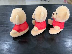 Sampel Gratis Beruang Mewah Hewan Gantungan Kunci Mainan/Mini Teddy Bear dengan T Shirt Logo Percetakan/Custom Logo Promosi bear Gantungan Kunci Mainan - Product Image 4