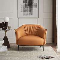 Canapé simple en cuir JP, confortable, pour salon, mobilier de maison, fauteuil de détente design, fauteuil d'appoint