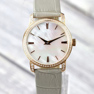 Reloj Automático de Lujo para Mujer, con Bisel de Diamantes, Caja de Oro Rosa, Esfera Blanca MOP, Mecánico, Gran Venta 2026 - Product Image 3