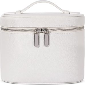 Custom Logo Waterproof PU Fashion <b>Large</b> Portable Cosmetic <b>Bag</b> Case Travel <b>Makeup</b> Case Zip Top Carry Handle - Product Image 1