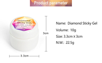 Venalisa 10g Diamant Collant Sans Essuyage Gel Super Lumineux Paillettes UV LED Soak Off Nail Glue Vernis Décoration pour Nail Art OEM/ODM