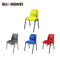 Chaises de salle de formation de bureau écologiques ergonomiques en plastique et métal empilables durables au design moderne GUANGWEI pour la maison et l'école