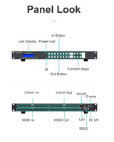 Conmutador de Matriz HDMI MT-VIKI 4K 60Hz 8X8 sin Interrupciones con Interfaz Gráfica Web, Extracción de Audio, Controlador de Video Wall HDMI