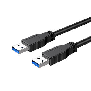 1M 2M 3M USB 3,0 macho a macho Cable 5Gbps doble USB a Cable Compatible con ventilador de refrigeración de <span class=keywords><strong>disco</strong></span> <span class=keywords><strong>duro</strong></span>, reproductor de DVD - Product Image 1