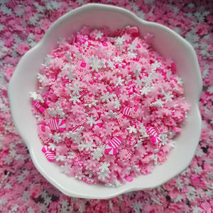 1kg di granelli di melma artigianali artigianali rosa fiocco di neve rosa rosa Cane di natale casa Mix di <span class=keywords><strong>argilla</strong></span> <span class=keywords><strong>polimerica</strong></span> spruzza fette - Product Image 4