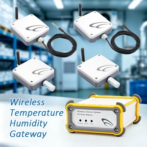 4 Conjuntos de Sensores Transmisores de Temperatura y Humedad para Monitoreo Ambiental, Control por Aplicación Inteligente, Almacenamiento de Datos - Product Image 1