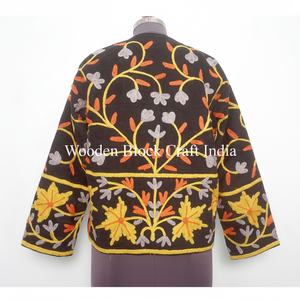 Veste en coton tissé avec logo personnalisé, broderie artisanale, fabrication artisanale, coupe-vent, multicolores - Product Image 1