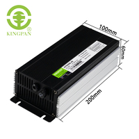 Chargeur de batterie automatique pour batterie au plomb-acide et Lifepo4, 100-240V, large plage de tension, 12V/18A, 24V/14A, 36V/10A, 48V/7A, 60V/6A, 72V/5A, intérieur