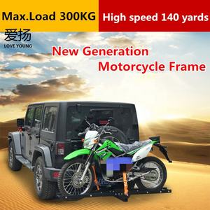 LoveYoung Porte-<span class=keywords><strong>moto</strong></span> en acier noir anti-inclinaison avec <span class=keywords><strong>support</strong></span> de <span class=keywords><strong>support</strong></span> arrière de rampe de <span class=keywords><strong>support</strong></span> pour motos de Scooter - Product Image 6