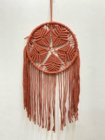 Attrape-rêves artisanal en coton naturel de haute qualité, design Art Déco, écologique, décoration murale pour la maison et le bureau, Pâques, Diwali