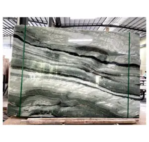 중국 공장 직접 광택 다채로운 연결 대리석 녹색 대리석 집 아름다움 대리석