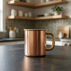 Chope à bière en cuivre massif - Product Image 2