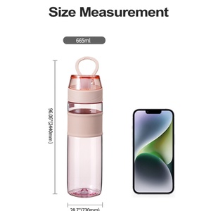 Bouteille d'eau portable en plastique anti-fuite ODM/OEM pour sports de plein air avec paille - Product Image 5