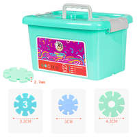 Coloré en plastique flocon de neige blocs de construction enfants bricolage Intelligence modèle jouet ensemble créatif construction brique jouets