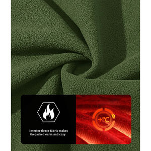 Jaket pria musim dingin tahan angin mantel jaket Custom logo <span class=keywords><strong>Softshell</strong></span> jaket tahan air luar ruangan jaket untuk pria - Product Image 3