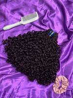 Extensiones de Cabello Humano Virgen 100% Sin Procesar, Rizado Pixie, de 16, 18 y 20 Pulgadas, con Doble Trama, para Mujer